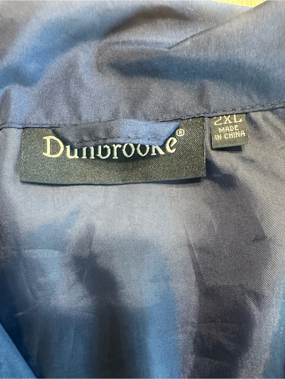 Chicago Bears Windbreaker Jacket Mens 2XL Blue Gray Dunbrooke SI Full Zip NFL - Picture 3 of 5